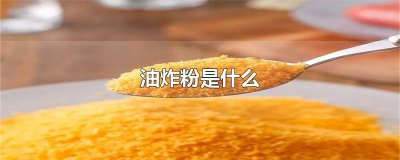 ​油炸粉是什么