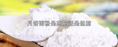 ​月饼面粉是高筋还是低筋