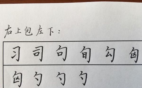 半包围结构的字,半包围结构有什么字图3