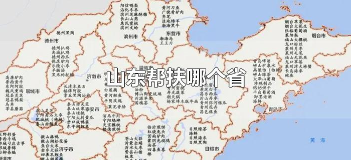 山东帮扶哪个省