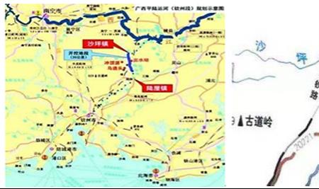 平陆运河起止线路图