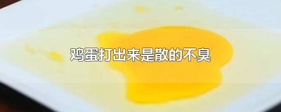 ​鸡蛋打出来是散的不臭可以吃吗 鸡蛋打出来是散的不臭能吃吗