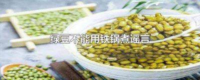 ​为什么不能用铁锅煮绿豆 煮绿豆不能用铁锅