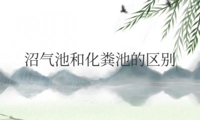 ​沼气池和化粪池的区别（可以用来种菜吗）