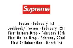 supreme2018春夏系列什么时候发售？