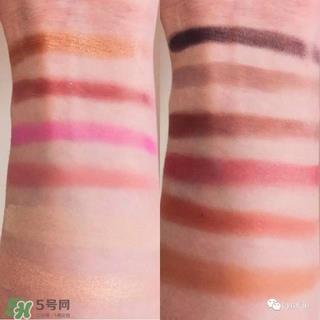 huda beauty玫瑰金眼影盘眼妆教程_试色图