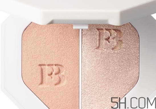 fenty beauty双色高光粉饼怎么样_试色