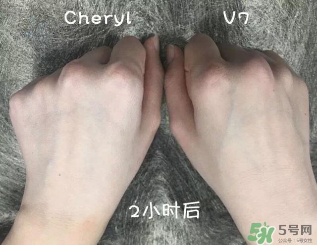 cheryl阿古屋珍珠粉素颜霜和蒂佳婷v7素颜霜对比